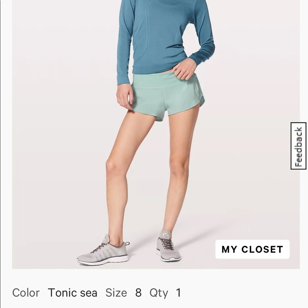Lululemon Speed Up Low-Rise Lined Short 2.5"